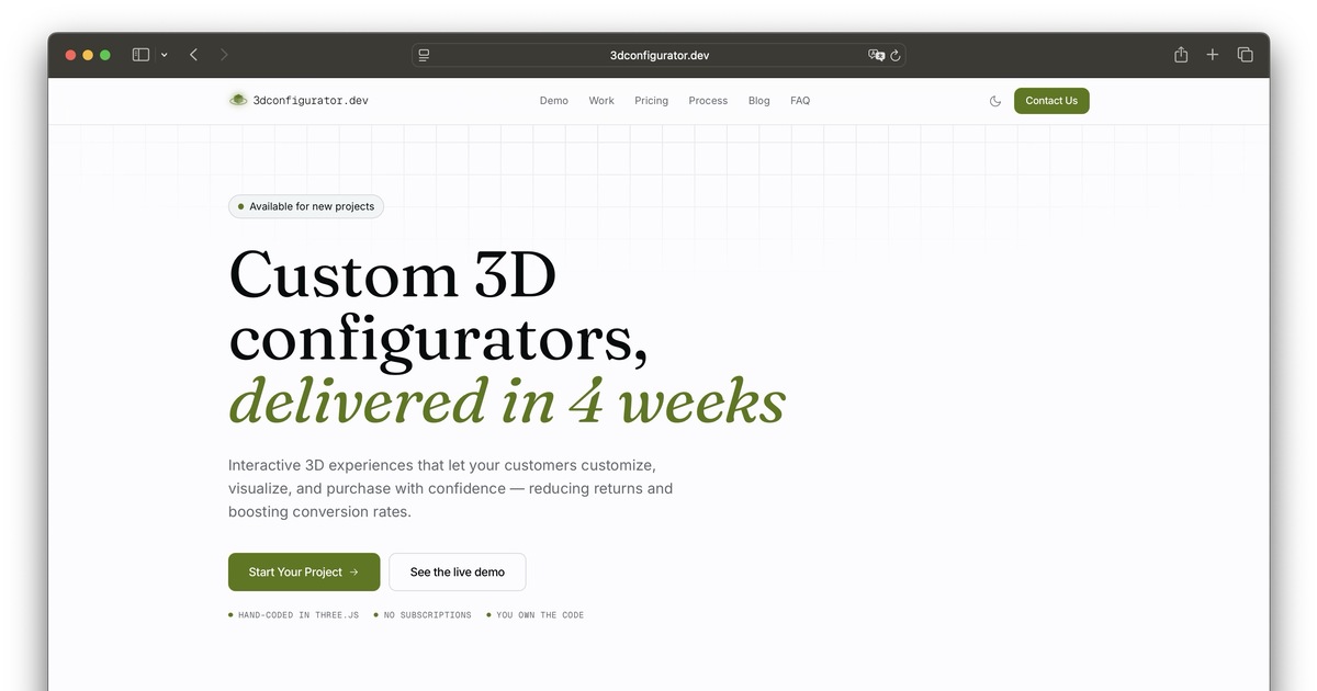Configurator Design What Is a 3D Product Configurator? — 3dconfigurator.dev